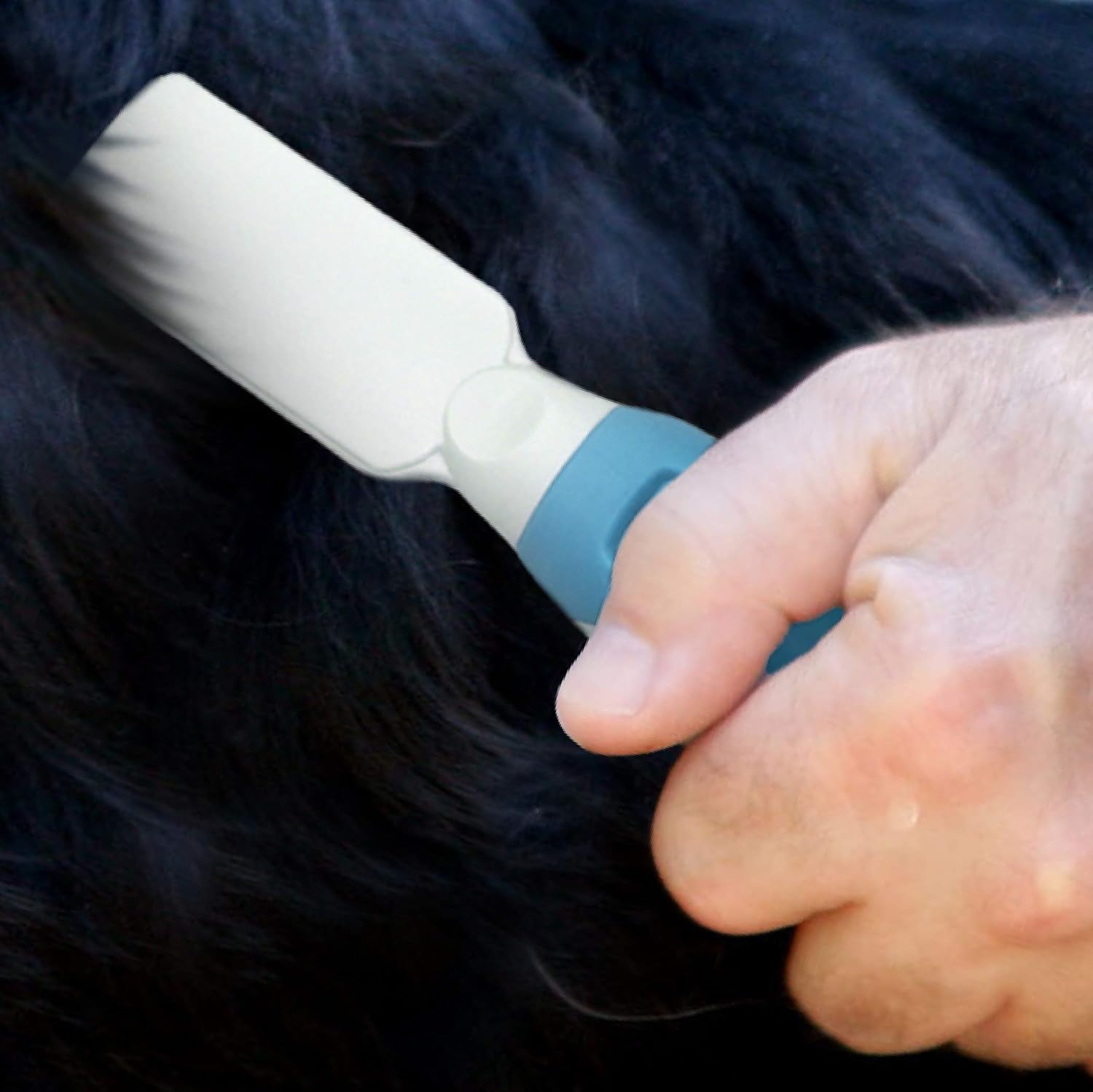 Pets First Professional Pet Mat Remover - Dematting Tool for Grooming Cats & Dogs - Removes Matted Fur, Tangles, Knots, Loose Hair & Dirt - Stainless Steel, Gentle Teeth, Soft Comfort Grip Handle,Blue - Happypetzone.online - Image 7