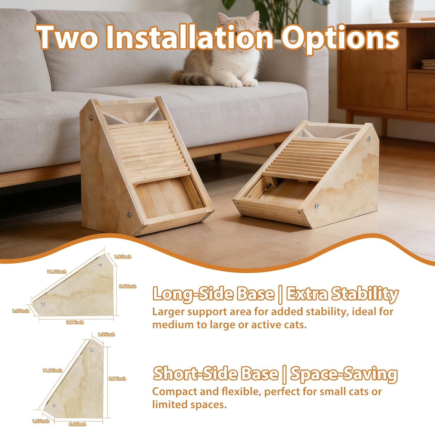Interactive Cat Treat Toy – Wooden Food Dispensing Cat Toy for Indoor Cats, Paw-Activated Reward Feeder, Cat Enrichment & Puzzle Toy for Mental Stimulation (Pine) - Happypetzone.online - Image 6