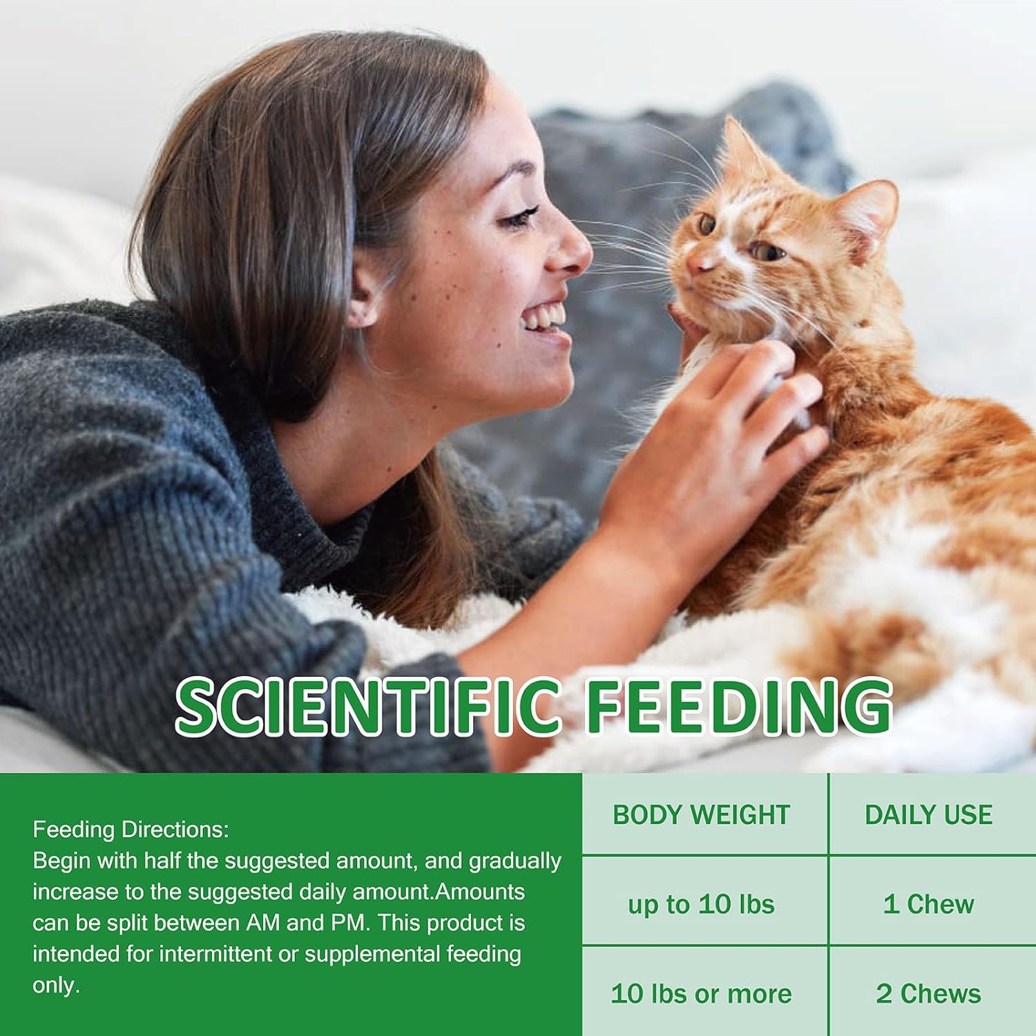 Cat Allergy Relief Chews for Seasonal Allergies - Itchy Skin, Sneezing & Paw Licking Remedy with Colostrum, Probiotics 300M CFU & Omega 3, Salmon Flavor Soft Chews, 100 Count - Happypetzone.online - Image 6
