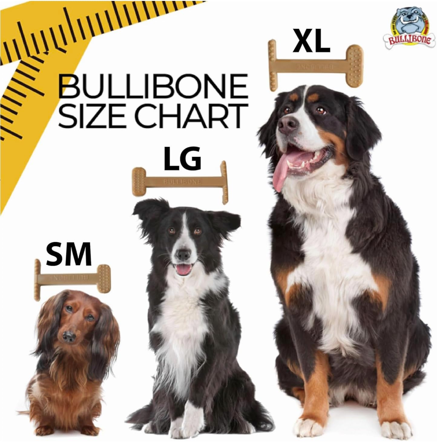 Bullibone Nylon Dog Chew Toy for Aggressive Chewers - Dental Hygiene Bone with Bacon Flavor, Durable Tough Chew Toys for Small Dogs, Indestructible Dog Bone - 2 Pack - Happypetzone.online - Image 6
