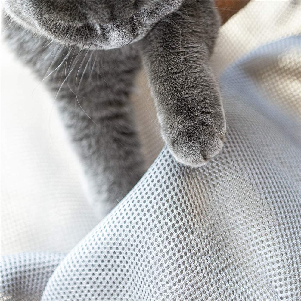 JUNSPOW Cat Bed Dog/Pet Hammock Bed Free-Standing Kitty Sleeping Cat Supplies Pet Supplies Whole Wash Stable & Breathable Easy Assembly Indoors Outdoors, 16.9 in x 16.9 in x 9.5 in - Happypetzone.online - Image 2