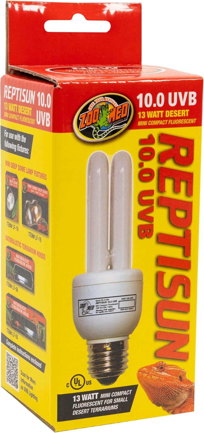 Zoo Med ReptiSun 10.0 Mini Compact Fluorescent Lamp 13 Watts - Happypetzone.online - Image 2