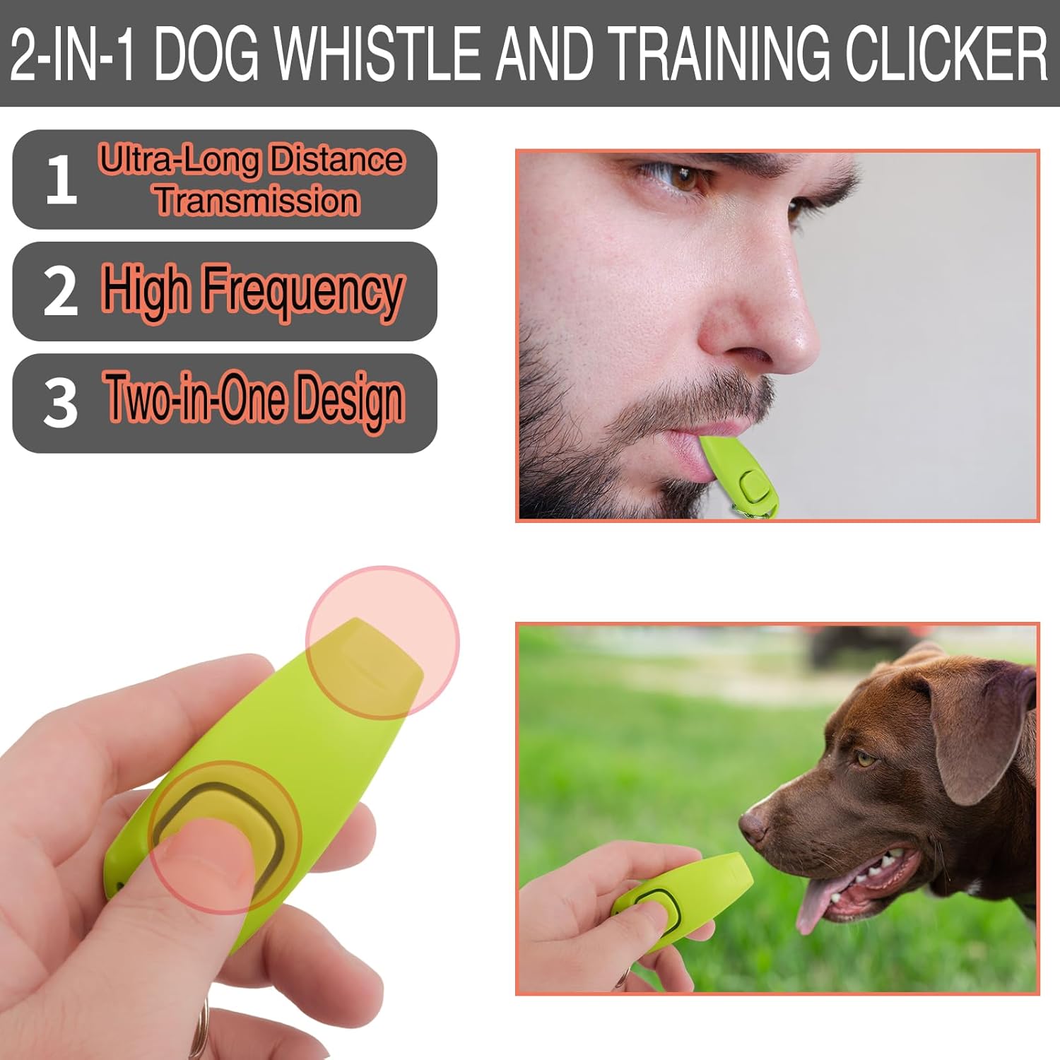 Dog Training Kit,Includes Pet Training Waist,Bag 2 Dog Training Clickers,Treat Pouch,Ultrasonic Silent Whistle,2 in 1 Whistle Clicker Clicker,Training Guide Booklet,2 Dog Poop Bags (Black) - Happypetzone.online - Image 6