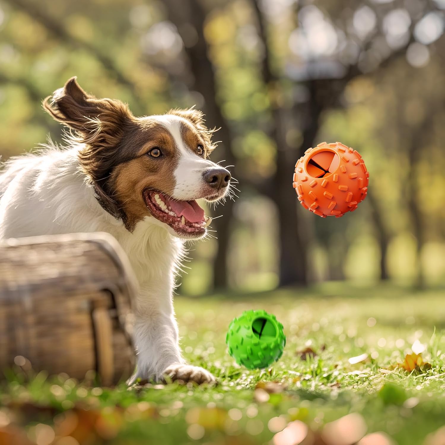 Treat Dispensing Dog Toys - Interactive Cognitive Dog Treat Toy,Puzzle Ball for Puppies & Small Dogs,Promotes Slow Eating, Reduces Stress,Perfect for Fetch,Chewing & Training - Happypetzone.online - Image 8