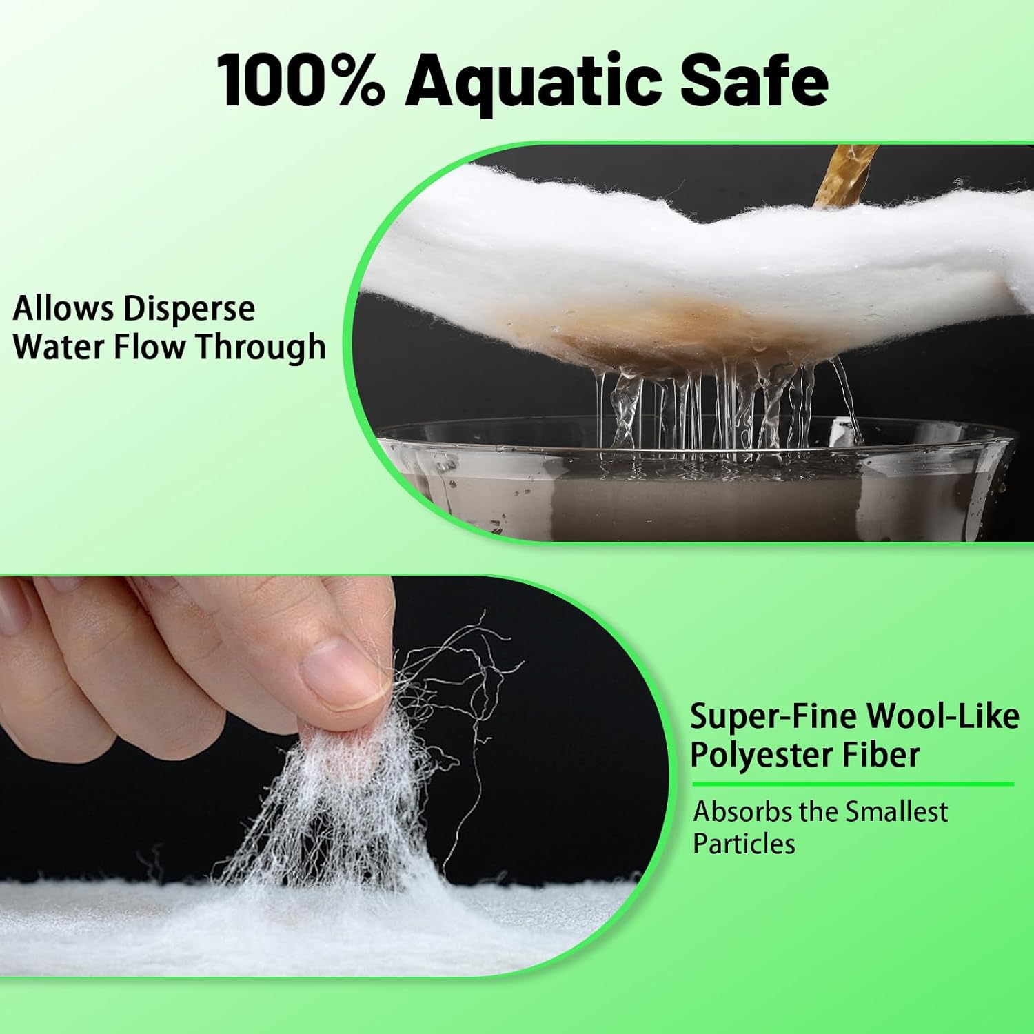 hygger 3/4'' Thick Aquarium Filter Floss 12"x 86" Poly Fiber Fish Tank Filter Media Water Polishing Filter Pad for Sump Canister Hang On Back Filter Cut to Size - Happypetzone.online - Image 3