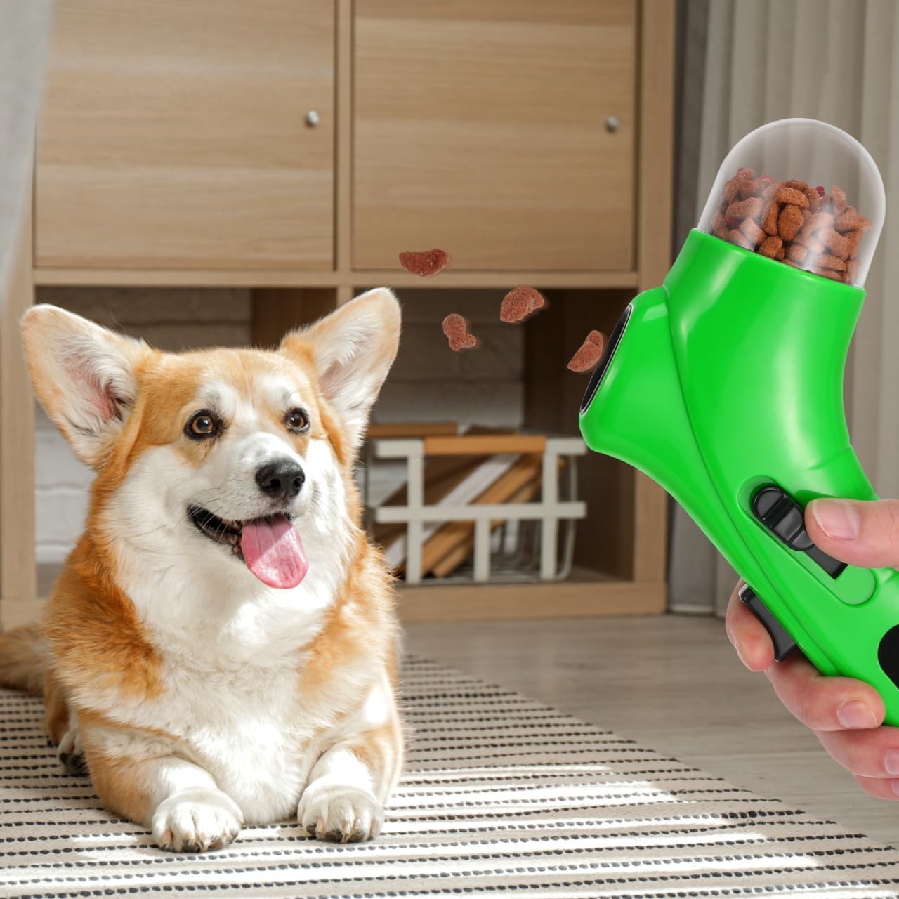 FRCOLOR 3 Pack Dog Snack Launcher Interactive Treat Catapult for Dogs and Cats Training Toy Comfortable Grip Pet Feeder 7.48X4.33X5.31In - Happypetzone.online - Image 5