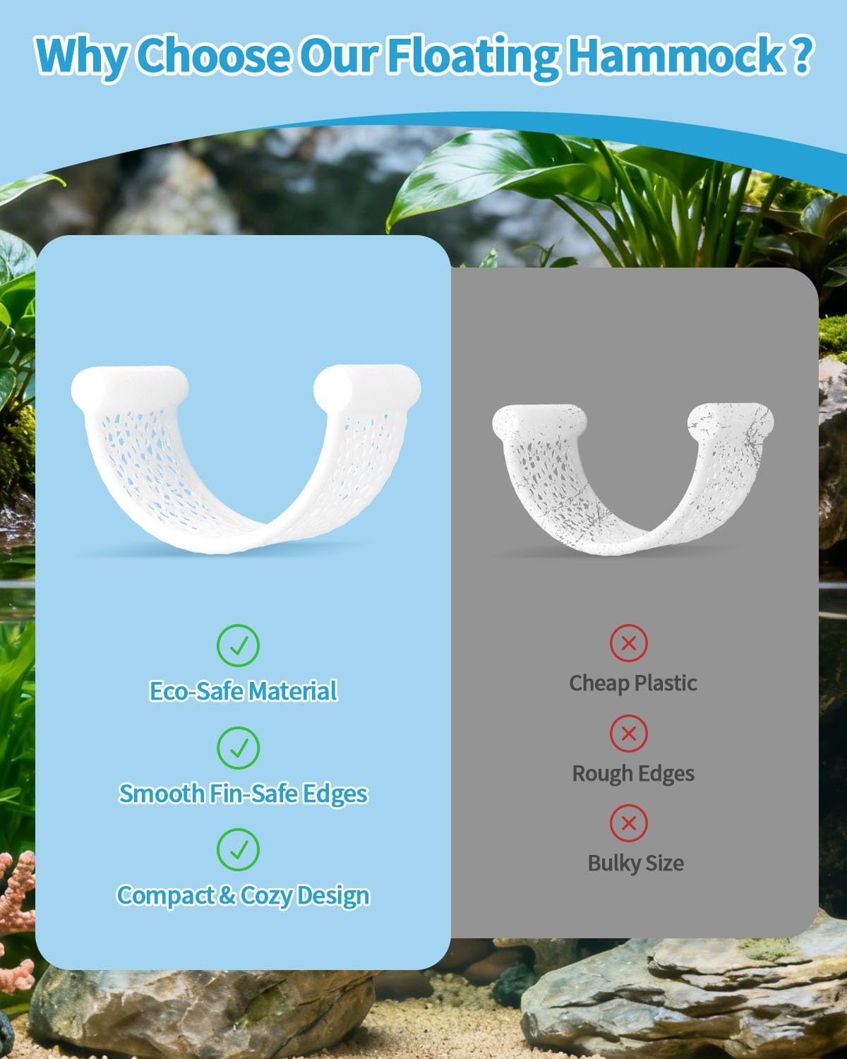 Floating Betta Hammock, Betta Fish Hammock, Floating Rest Platform or Small Aquariums, Nano Tanks, Shrimp, Corydoras, Betta Fish Tank Accessories, Fish Tank Decor, 3D Printed Aquarium Decor (White) - Happypetzone.online - Image 5