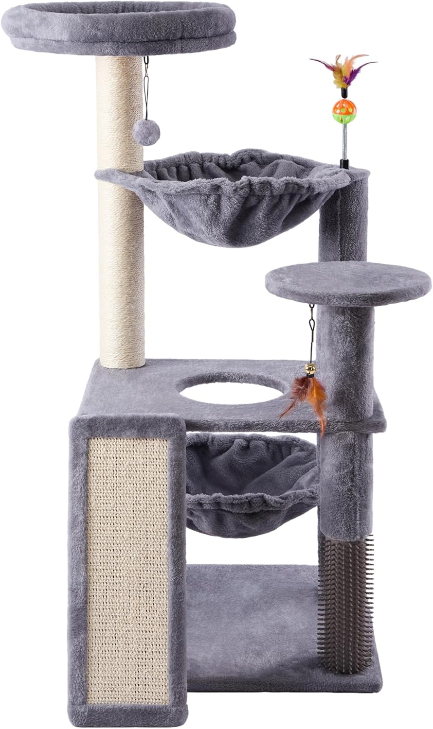 cat tree with hammock