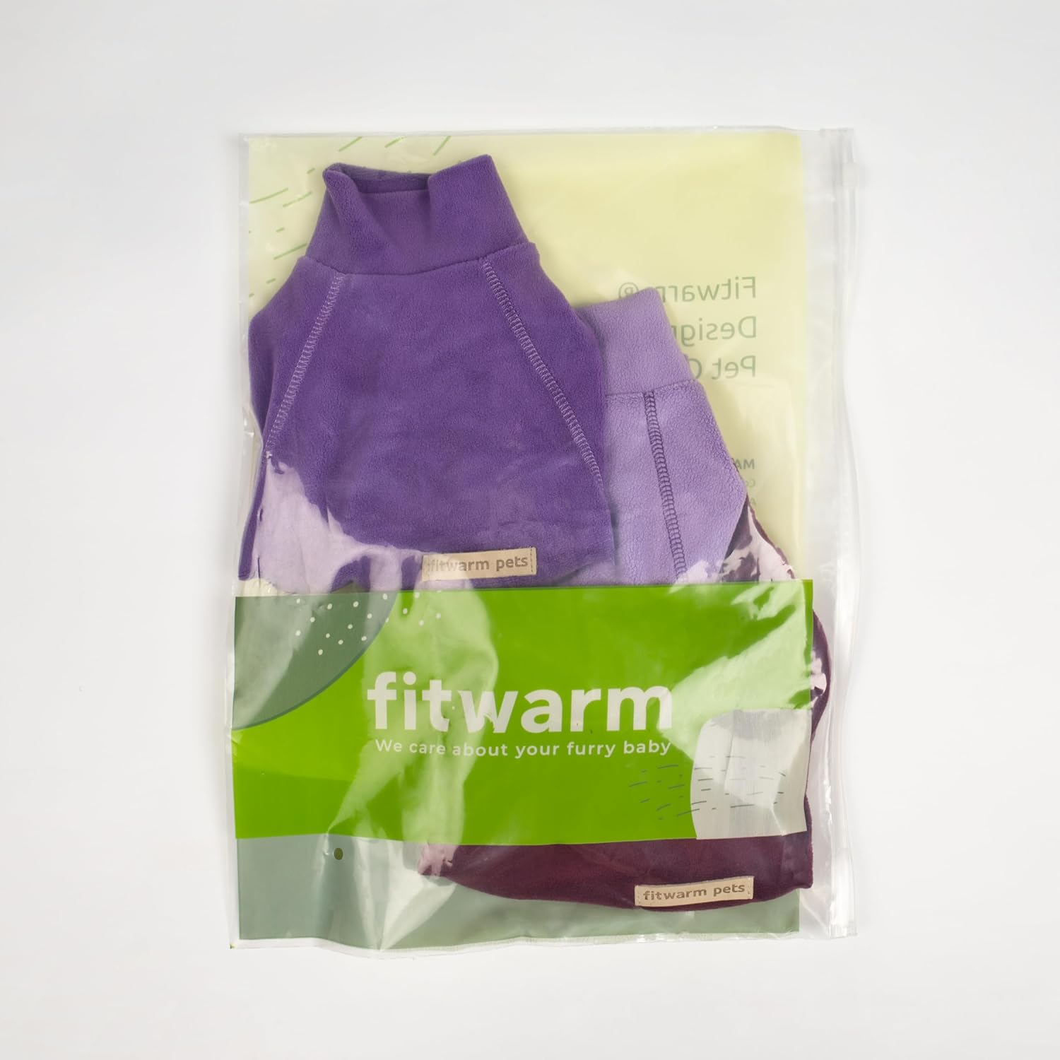 Fitwarm 3 Pack Classic Fleece Dog Sweater, Turtleneck Dog Sweatshirt, Dog Winter Clothes for Small Dogs Boy Girl, Pet Pullover Jumper, Cat Apparel, Purple, MediumPurple, Dark Red, Medium - Happypetzone.online - Image 7