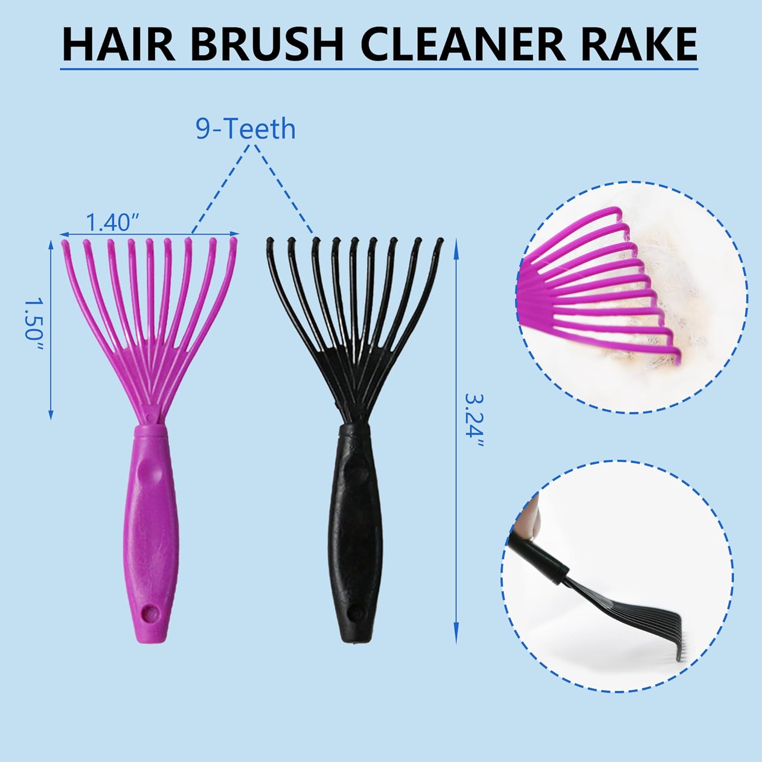 5-in-1 Dog & Cat Extra Long Pin Grooming Kit Slicker Brush for Large Dogs Cats Remove Loose Fur, Undercoat Brush for Shedding, Dematting Comb & Cleaner for Long Haired Pets - Happypetzone.online - Image 5