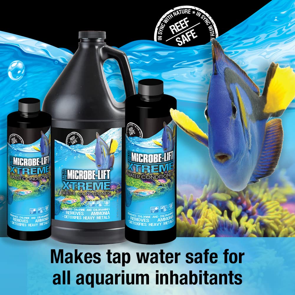 MICROBE-LIFT Xtreme Water Conditioner Treatment for Aquariums and Fish Tanks, All-in-One Treatment for Freshwater and Saltwater Fish Aquarium, 64 Ounces - Happypetzone.online - Image 2