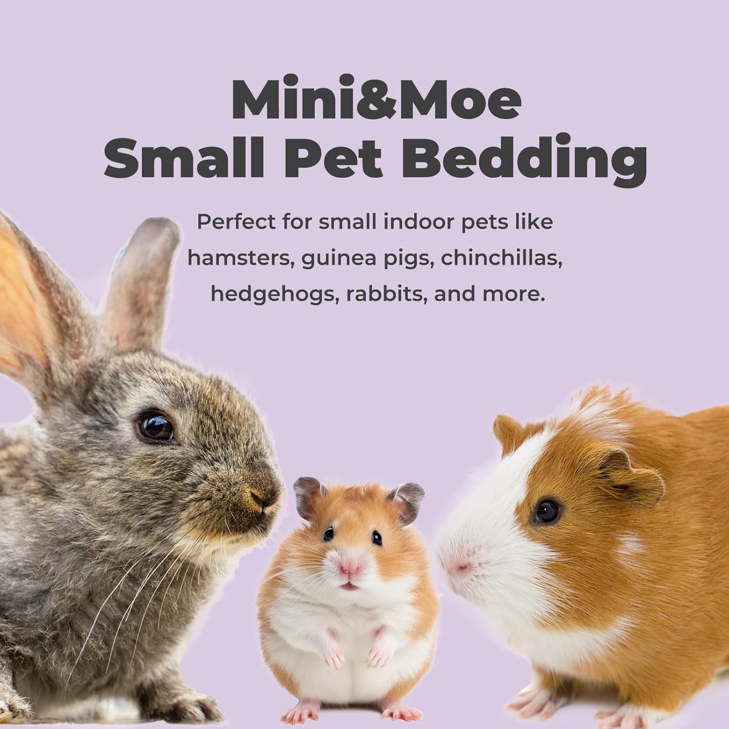 mini&moe Rabbit Litter Paper Pellet Bedding: Hamster Bedding Odor Control & Moisture Absorbent Natural Paper Pellet Bedding - for Small Animal Guinea Pigs,Rabbits Bedding 1.98lb - Happypetzone.online - Image 7