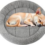 cat bed round plush