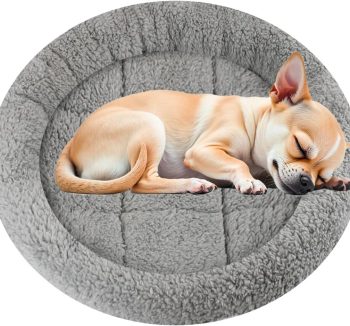 cat bed round plush