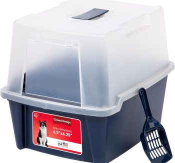 covered cat litter box