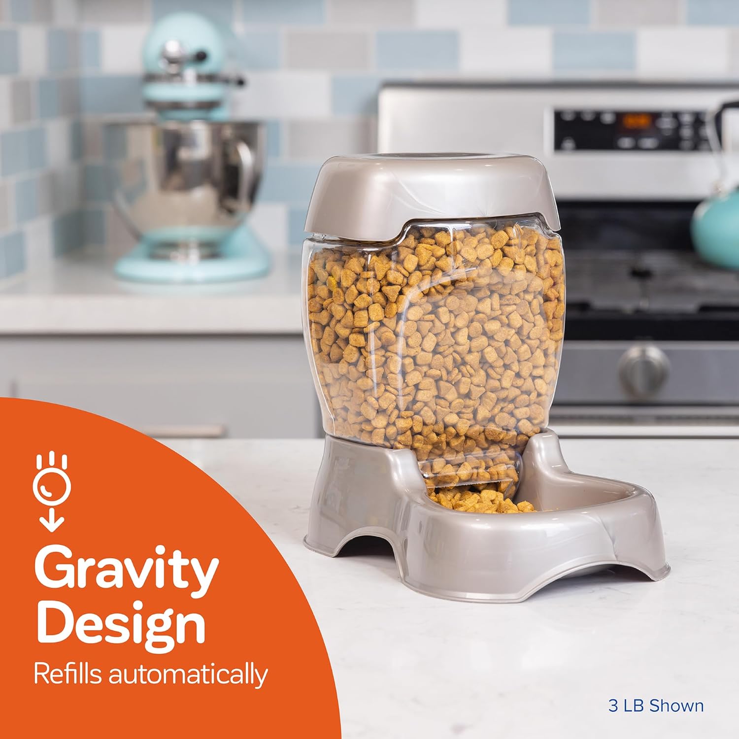 Petmate Pet Cafe Feeder Dog and Cat Feeder Pearlescent Colors 3 Sizes, Made in USA - Happypetzone.online - Image 2