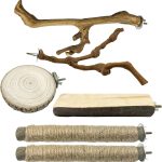 cheap bird perch set