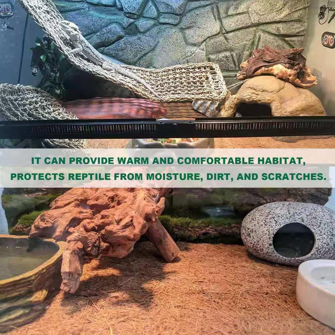 Reptile Carpet Coconut Fiber, 36" x 18" Reptile Terrarium Substrate Liner, Tortoise Bedding Carpet Mat Supplies for Pet Lizard, Chameleon, Bearded Dragon, Leopard Gecko, Iguana - Happypetzone.online - Image 5