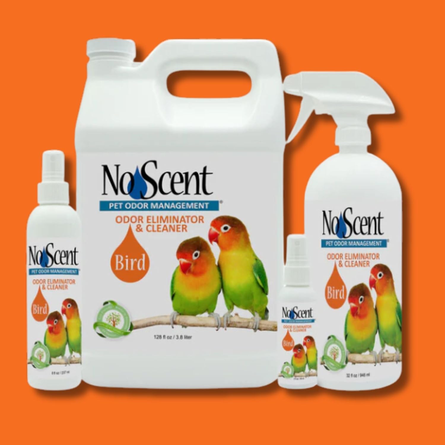 No Scent Bird Cage Cleaner Spray & Pet Odor Management, Natural Aviary Freshener (2 Fl Oz / 59 mL) Pack of 2 - Happypetzone.online - Image 5