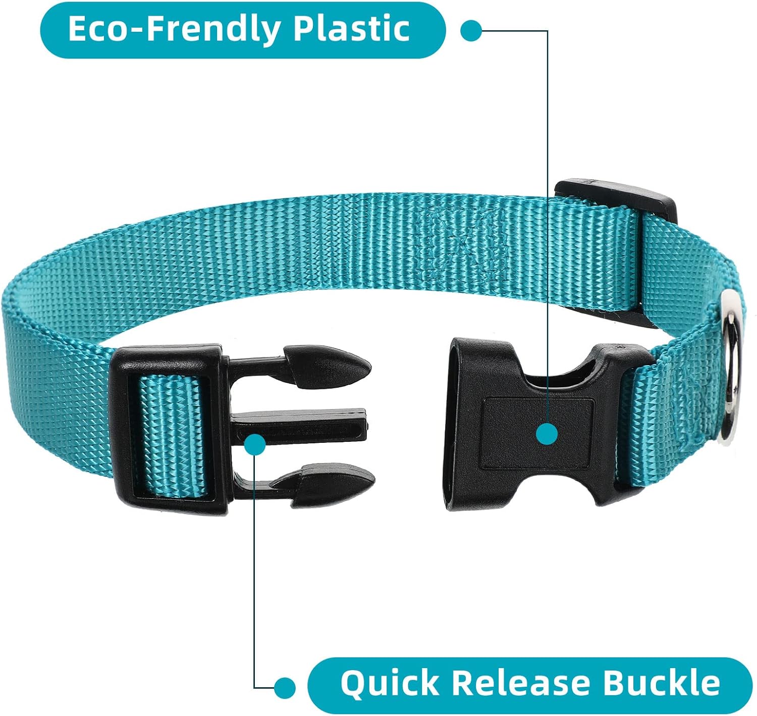 9 Pieces Adjustable Dog Collar for Animal, Soft Nylon Pets Puppy Collar with Quick Release Buckle Holder Bulk for Dogs Walking Running Training(Medium,Retro Colors) - Happypetzone.online - Image 2