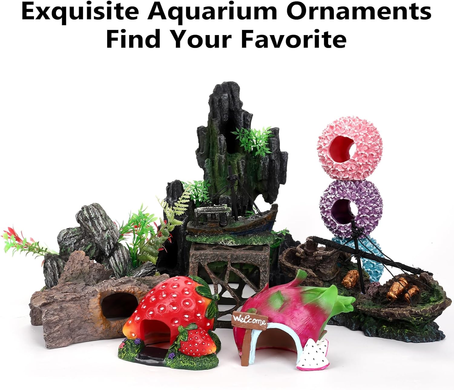 Cube Aquarium Decoration Resin-Modern Hollow Geometric Fish Tank Ornament for Shrimp & Plant Tanks-Approx. 4.1" L x 4.1" W x 4.1" H(Cube) - Happypetzone.online - Image 6