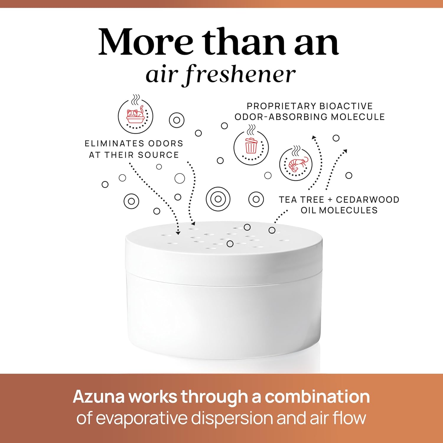 Azuna Pet Odor Eliminator for Strong Odor Gel | Plant Powered Australian Tea Tree Oil | Dog and Cat Room Deodorizer | Child and Pet Safe Air Fresheners for home | Cedarwood Scent | 8oz Pod - Happypetzone.online - Image 4