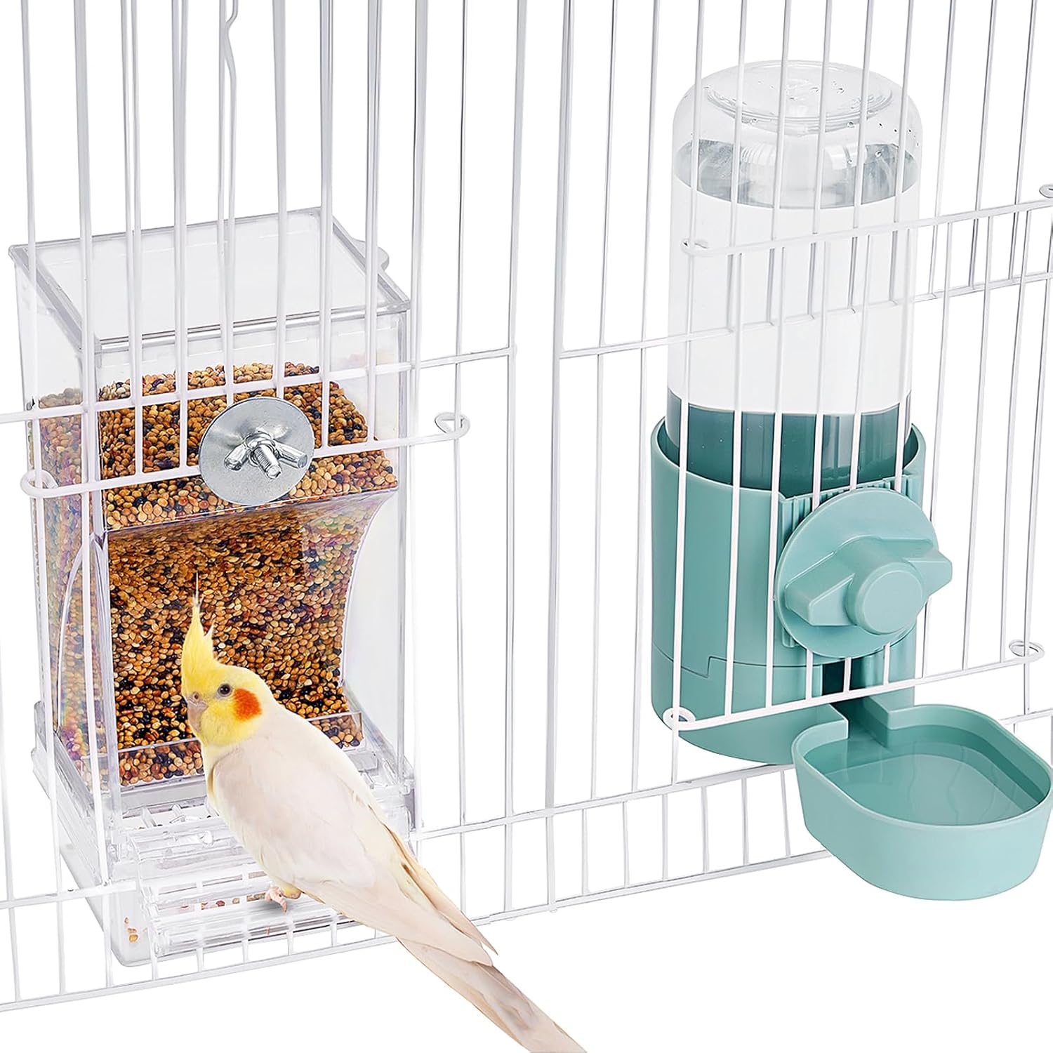 bird cage food feeder