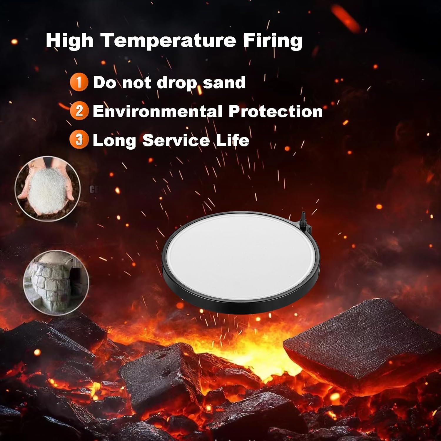 Carefree Fish Aquarium Nanometer Materials Air Stone Disk Fish Tank Hydroponics Bubble Stone Disc 1.4/2/4/6/8 Inch(Air Pump Not Included - Happypetzone.online - Image 3