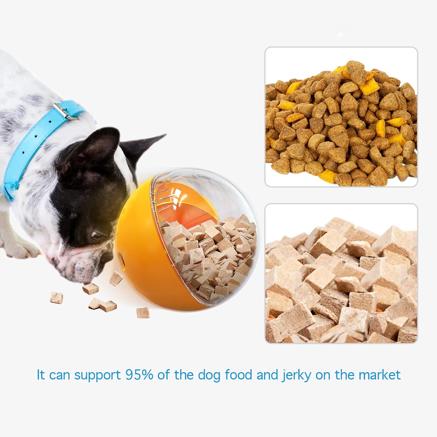 Dog Treat Ball, Interactive Squeaky Mental Stimulation Toys, Slow Feeder Puzzle Toys for Medium/Large Dog Breeds - Happypetzone.online - Image 5