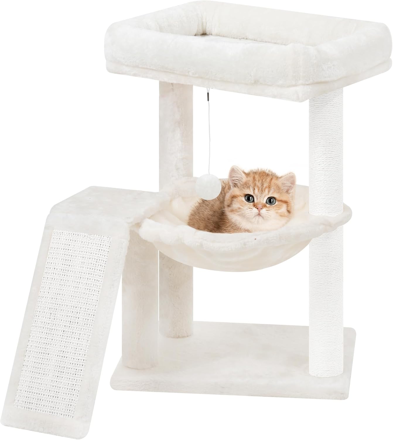 cat tree with toys