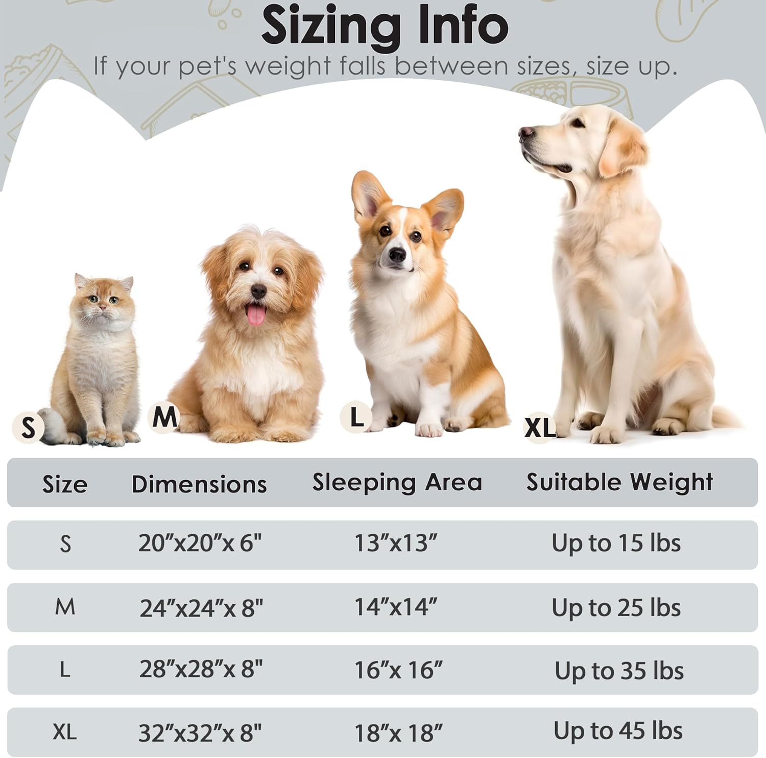 Dogs Bed for Small Dogs, Anti-Anxiety Washable Round Bed (Light Grey, 24.0" L x 24.0" W x 8.0" Th) - Happypetzone.online - Image 2