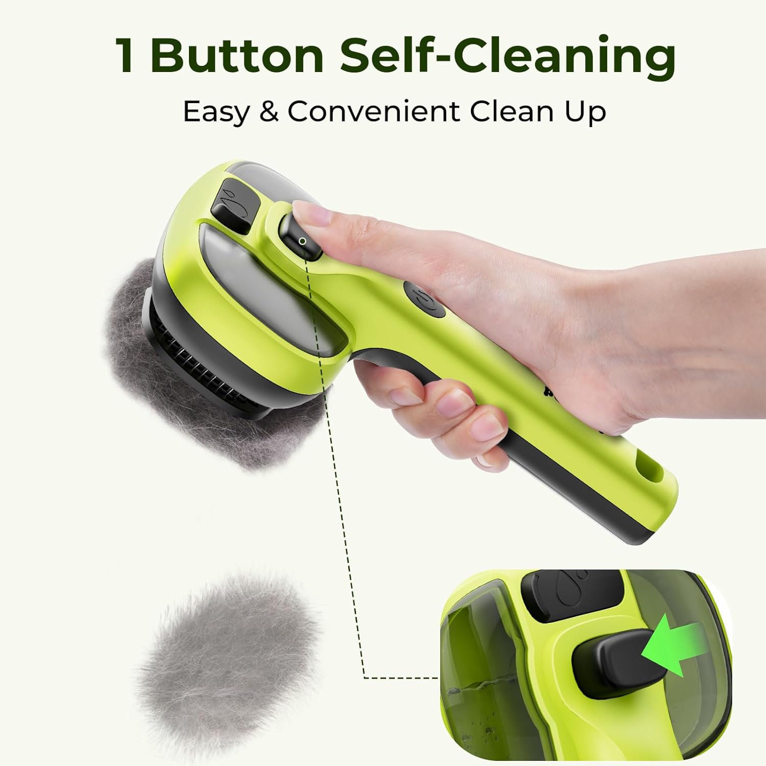 Pecute Cat Steam Brush, Self-Cleaning Steam Cat Brush with 2 Water Spray Modes, Large Capacity Tank, Steaming Renu Dog Brush for Shedding Massaging Grooming, Cool Mist Only - Happypetzone.online - Image 4