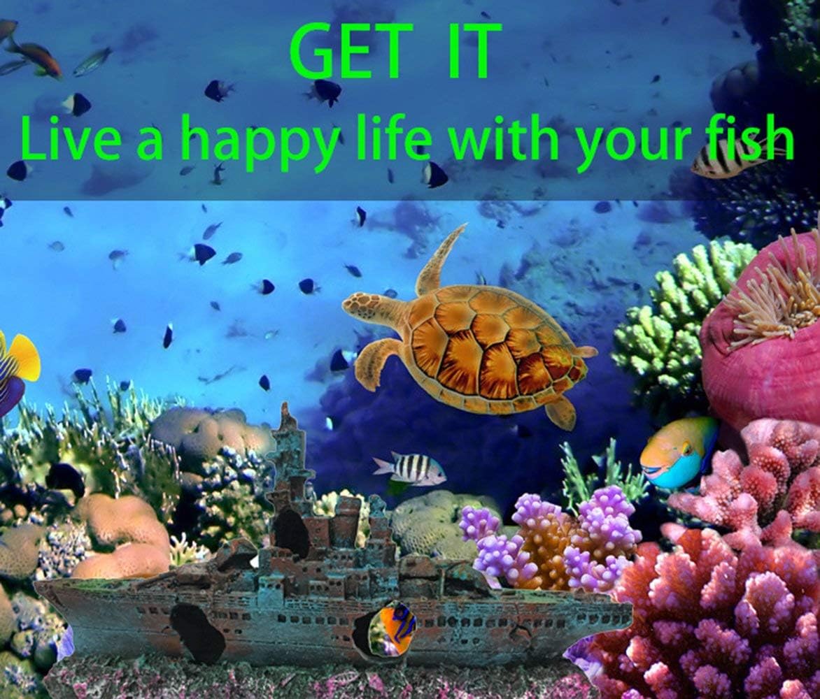SLOCME Aquarium Shipwreck Decorations Fish Tank Ornaments - Resin Material Sunken Ship Decorations, Eco-Friendly for Freshwater Saltwater Aquarium Betta Fish Decorations - Happypetzone.online - Image 5