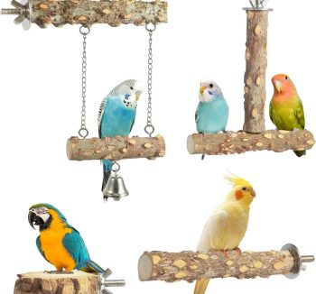 bird perch natural wood