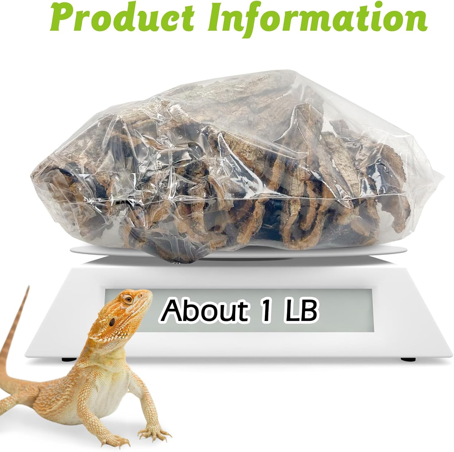 Reptile Cork Bark Bulk 1 Lb Reptile Bark Bedding Natural Flat Cork Wood Pieces Terrarium Substrate Tank Supplies for Bearded Dragon Snake Spiders Hermit Crabs Geckos Tortoise - Happypetzone.online - Image 2