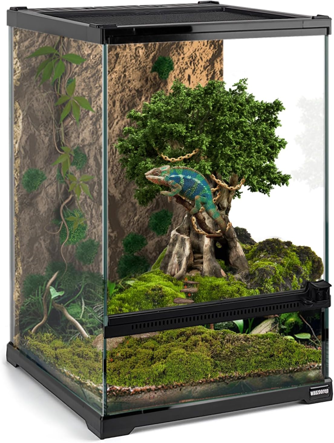 reptile cage front opening