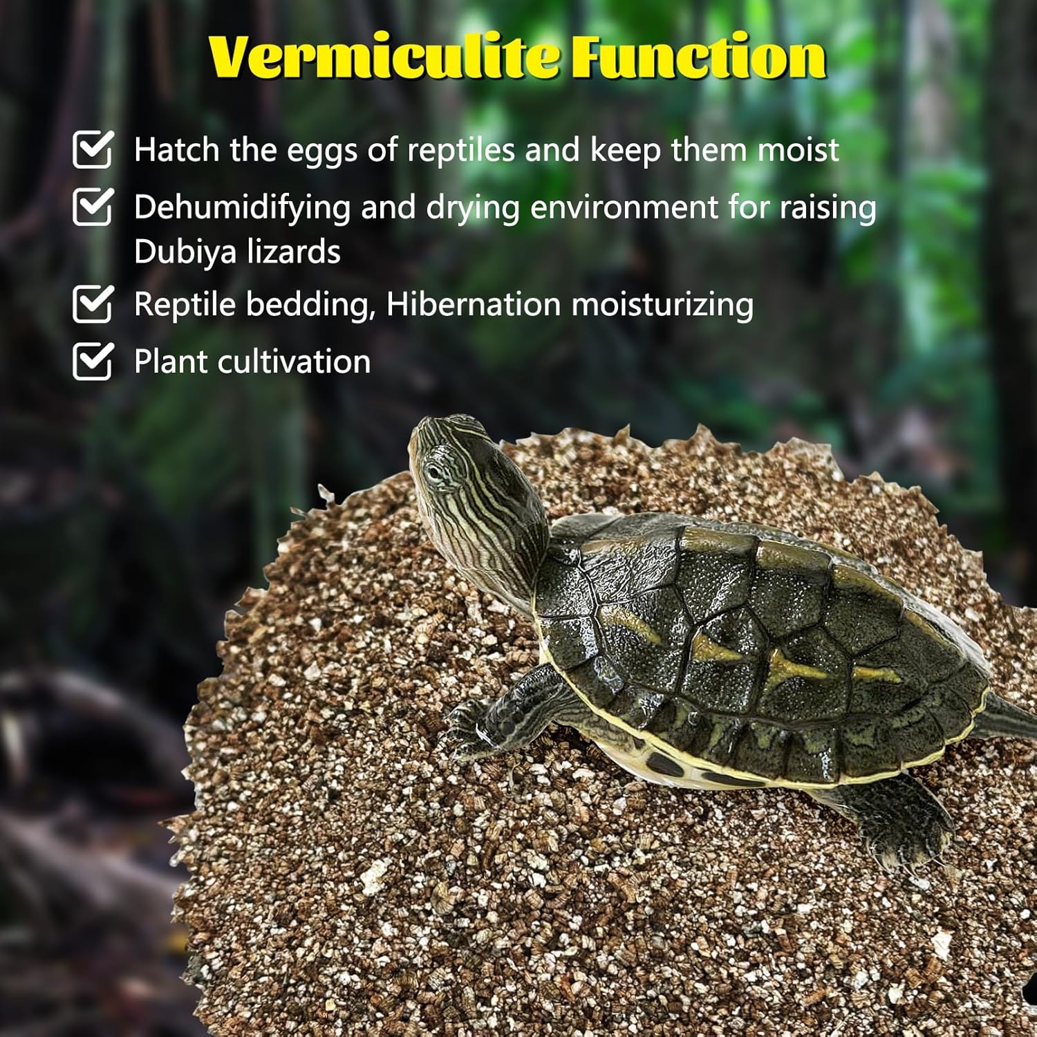 Hamiledyi Vermiculite for Incubating Reptile Eggs Terrarium Bedding Snake Habitat Substrate Reptile Bedding for Tortoise, Gecko, Ball Python, Salamander, Snake, Horned Frog(2Pack,0.87gal) - Happypetzone.online - Image 3