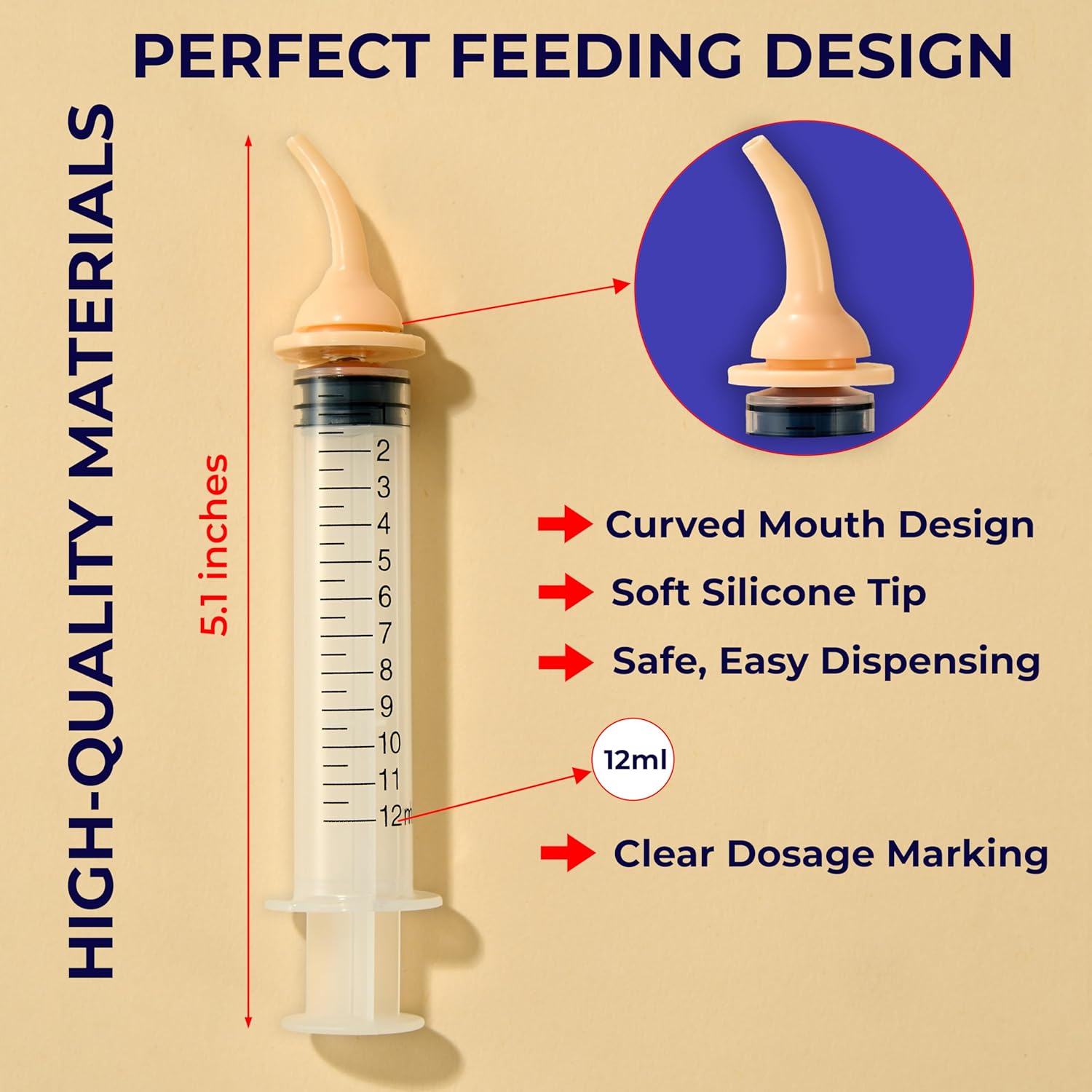 Pet Pill Shooter & Liquid Medicine Syringe for Dogs and Cats, Safe & Easy Pill Popper with Soft Silicone Tips, Pet Piller, Medication Feeder, Pill Pusher Dispenser for Pets Puppy Bird Feeding - Happypetzone.online - Image 3