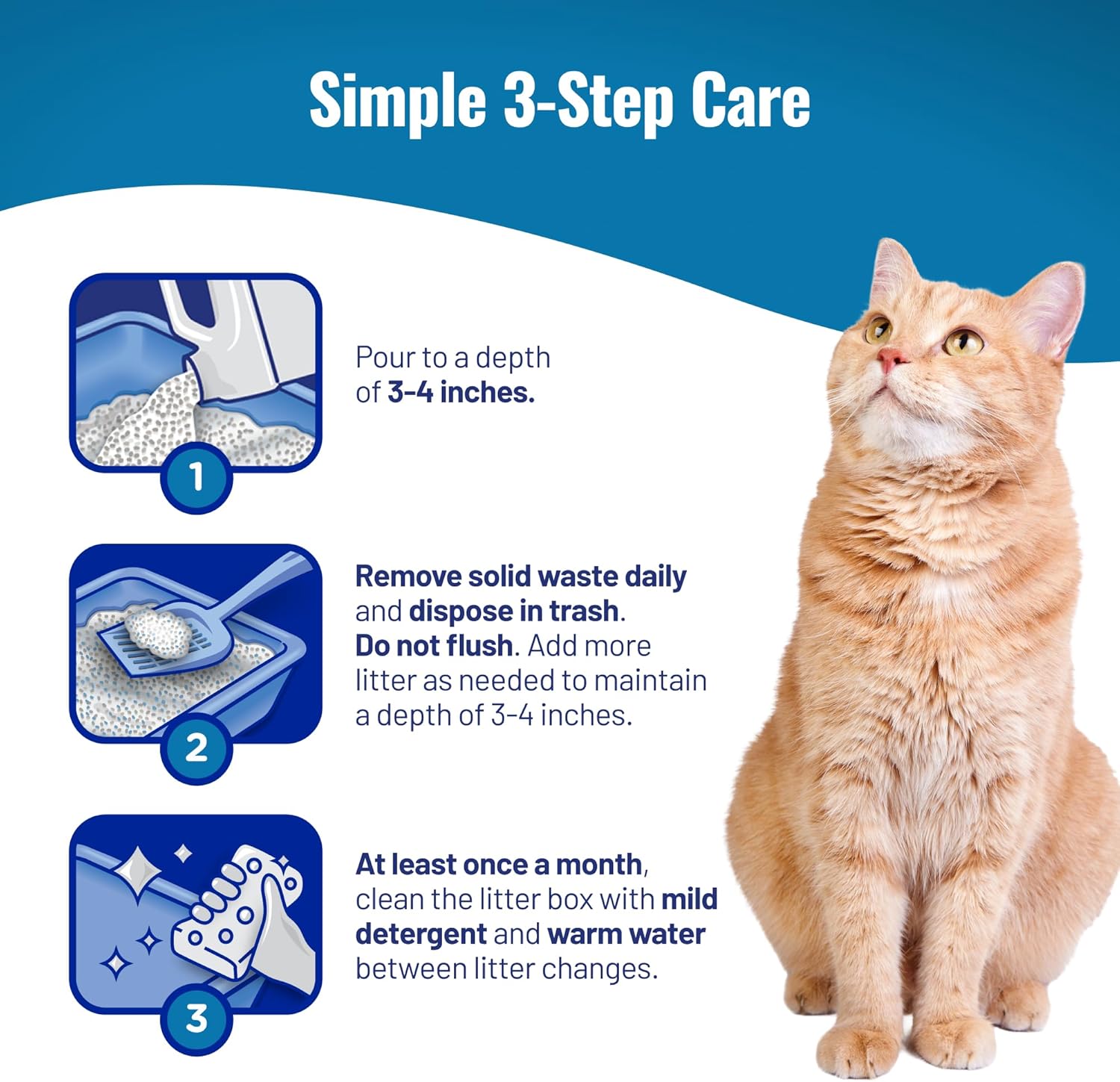 Cat's Pride Max Power: Total Odor Control - Up to 10 Days of Powerful Odor Control - Strong Clumping - Hypoallergenic - 99% Dust Free - Multi-Cat Litter, Unscented, 15 Pounds - Happypetzone.online - Image 7