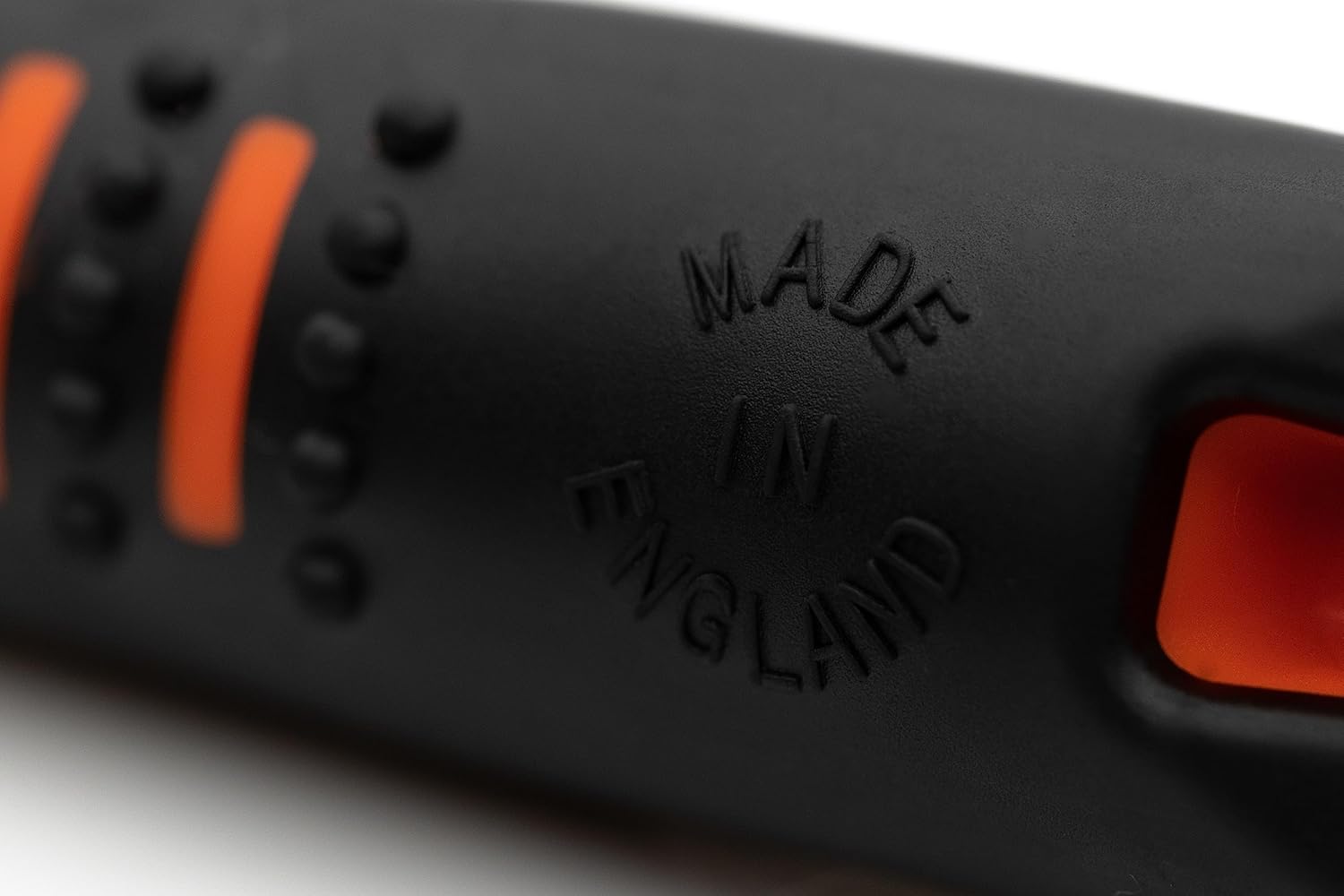 ACME Alpha 211.5 Professional Dog Training Whistle with Enhanced Ergonomic Grip. BPA-Free Plastic. 110 dBA. Long Range. Standardized Frequency. Weatherproof. Made in the UK (Black on Day Glow Orange) - Happypetzone.online - Image 4