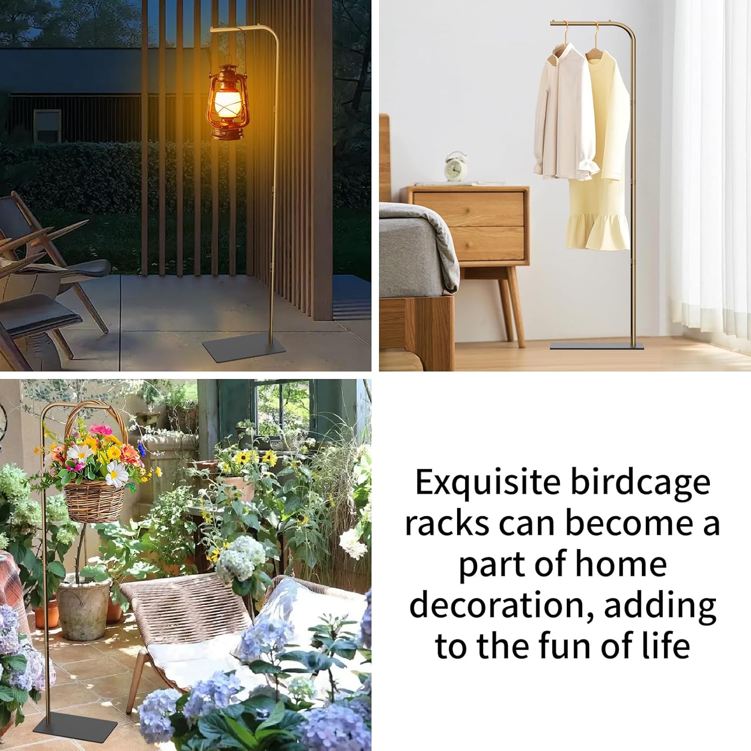 TBTFW 67 Inch High Hanging Bird Cage, Bird Cage Stand, Feeder Stand with Base, Suitable for Hanging Various Types of Birdcages(Weight Limit: Within 35 Pounds) - Happypetzone.online - Image 6
