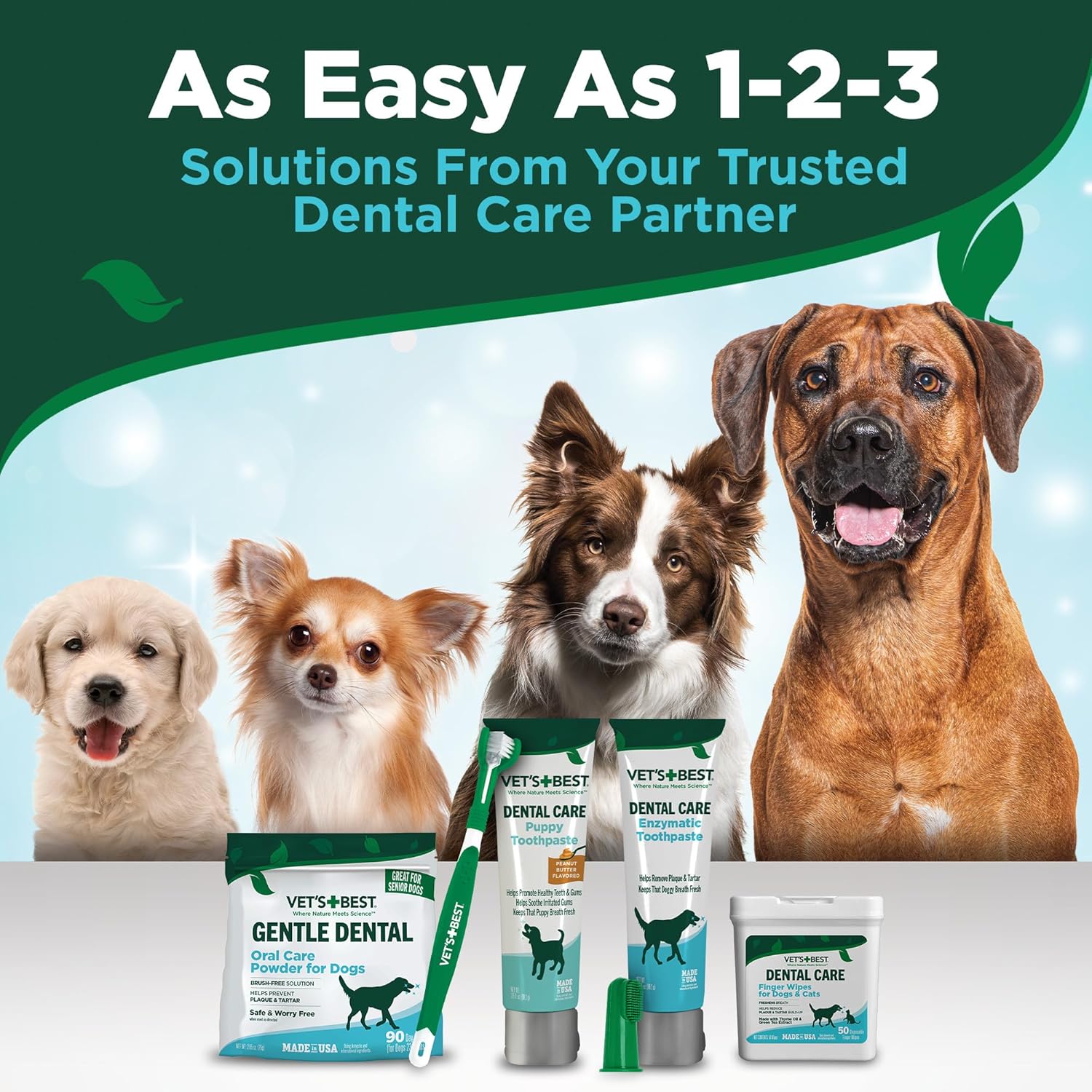 Vet’s Best Enzymatic Dog Toothpaste – Vet Formulated Dental Gel for Teeth Cleaning, Fresh Breath, Tartar Control, Plaque Remover & Oral Hygiene for Dogs, 3.5 oz - Happypetzone.online - Image 7