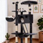 cat tree with toys