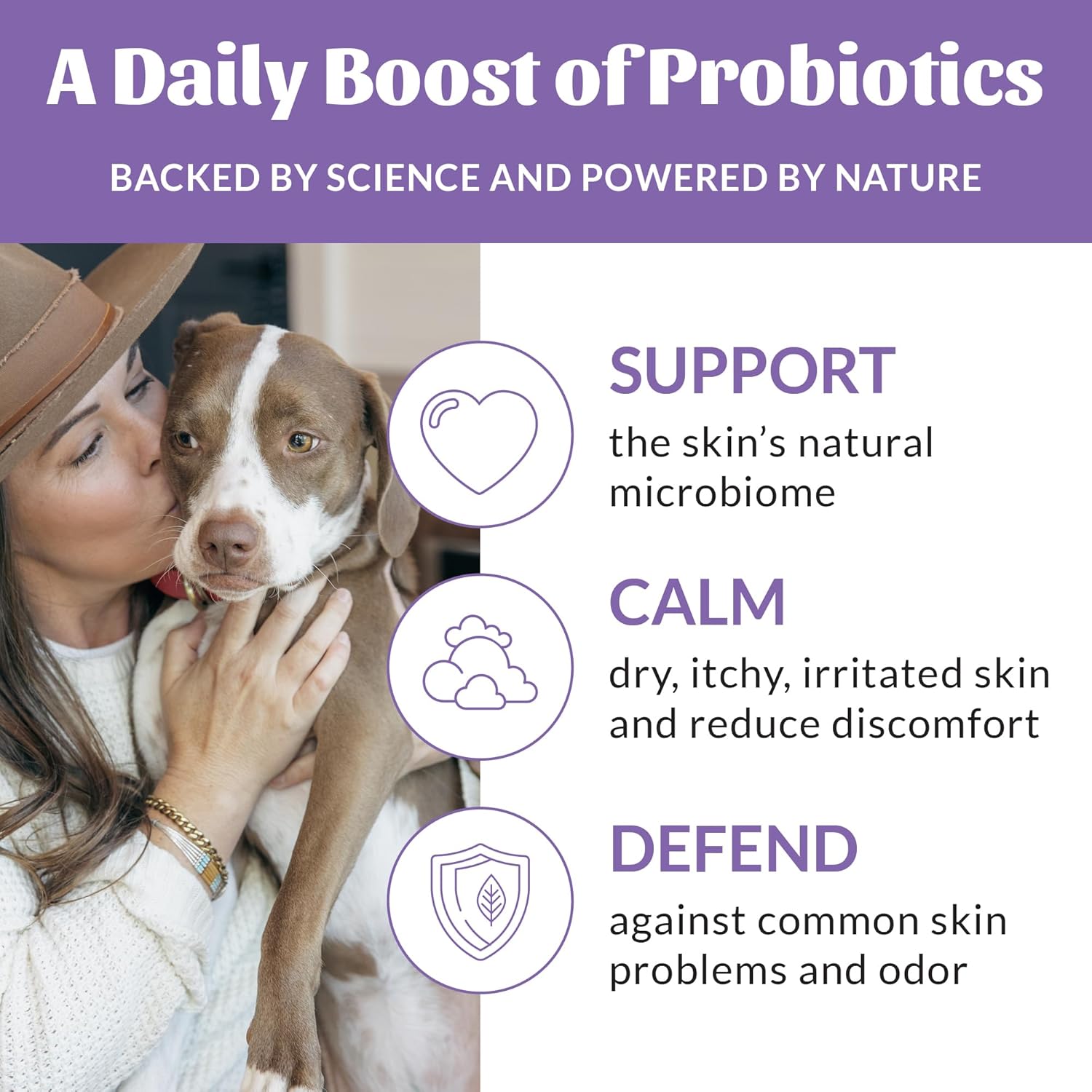 Skout's Honor Probiotic Pet Detangler Spray - Hydrating & Conditioning with Avocado Oil, 97% Natural, Paraben & Sulfate-Free, softens for a More brushable Coat, Daily Use, 8oz, Lavender - Happypetzone.online - Image 5