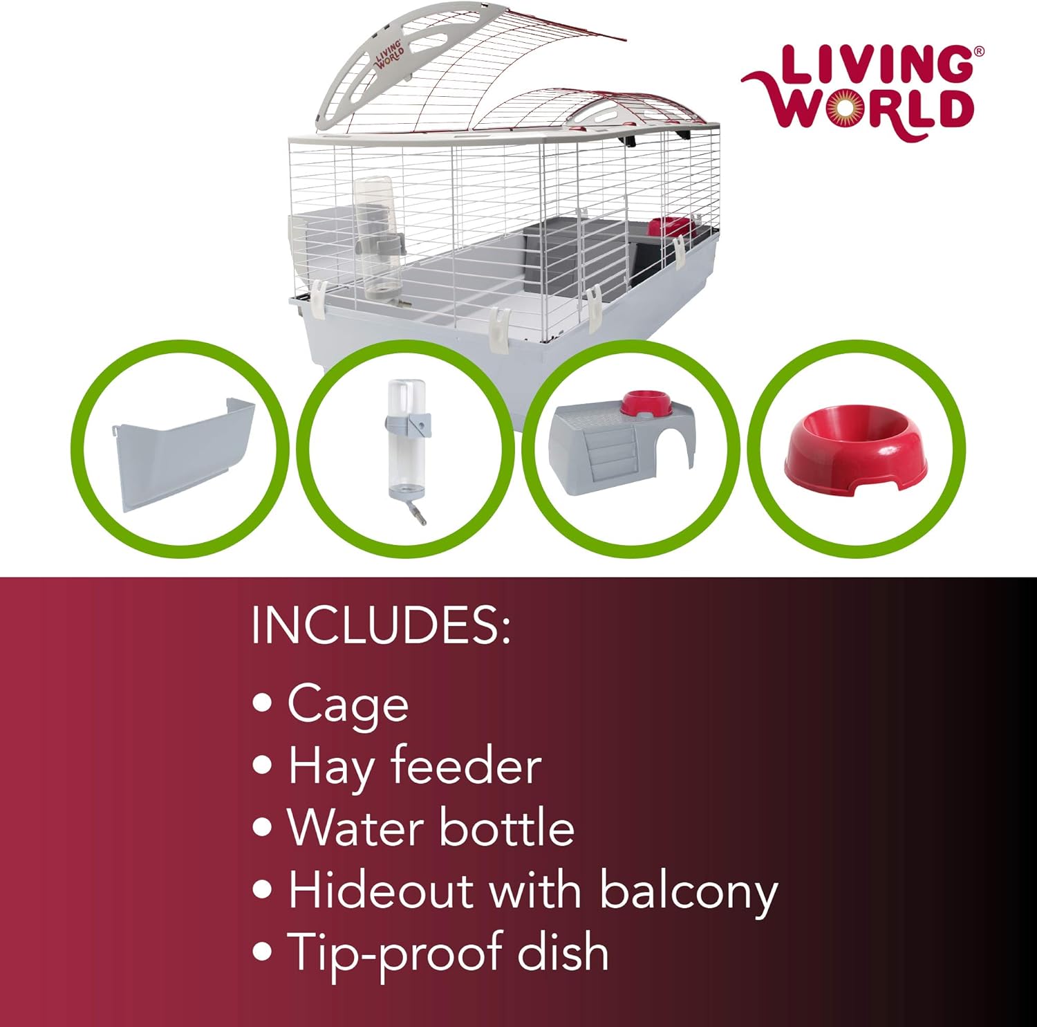Living World - Deluxe Hybrid Habitat, X-Large - Rabbit, Guinea Pig, Chinchillas, and Small Animal Cage - Happypetzone.online - Image 3
