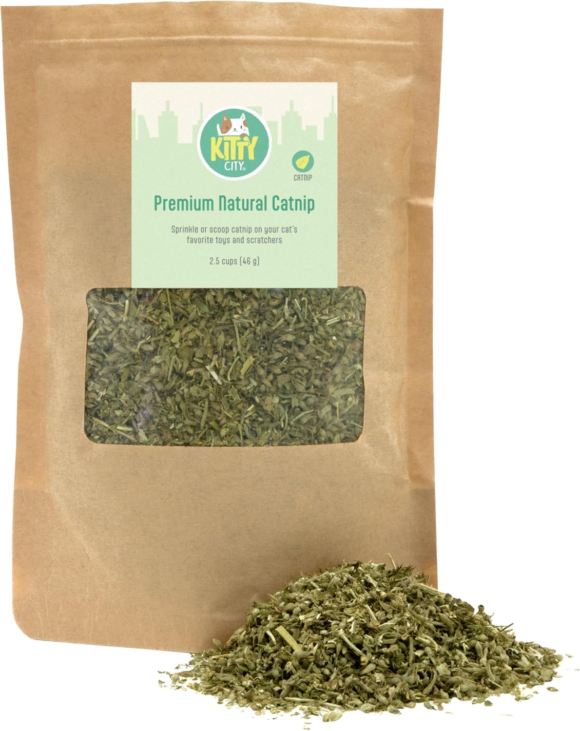 Kitty City Cat Premium Natural Catnip Collection, Catnip Bag 3-Pack - Happypetzone.online - Image 3
