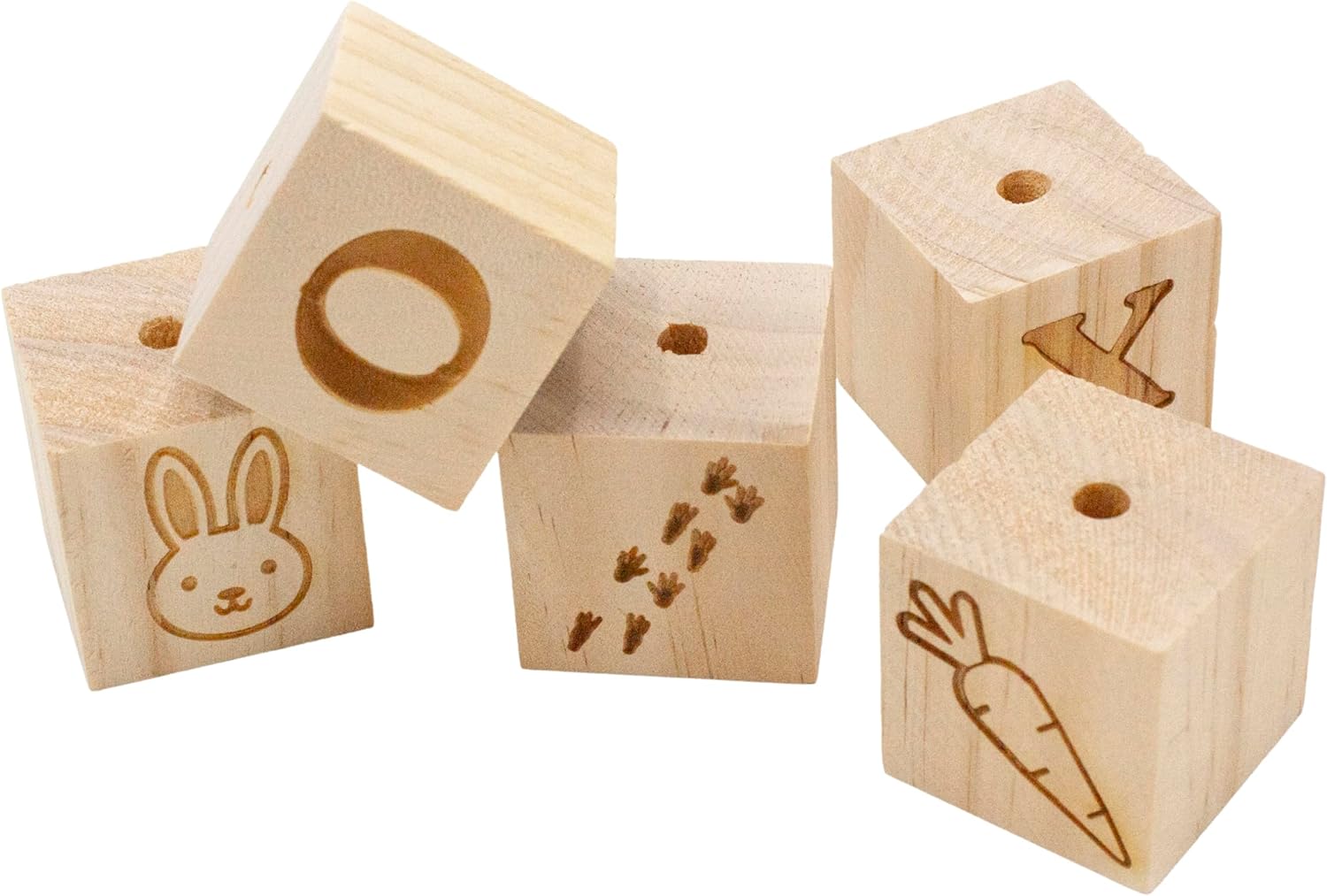 Oxbow Enriched Life Ox Blocks, Natural Wood Chew Toy for Rabbits, Guinea Pigs, and Hamsters, Promotes Dental Health and Foraging, Safe Enrichment Accessory, Small Pet Chew Toy - Happypetzone.online - Image 3