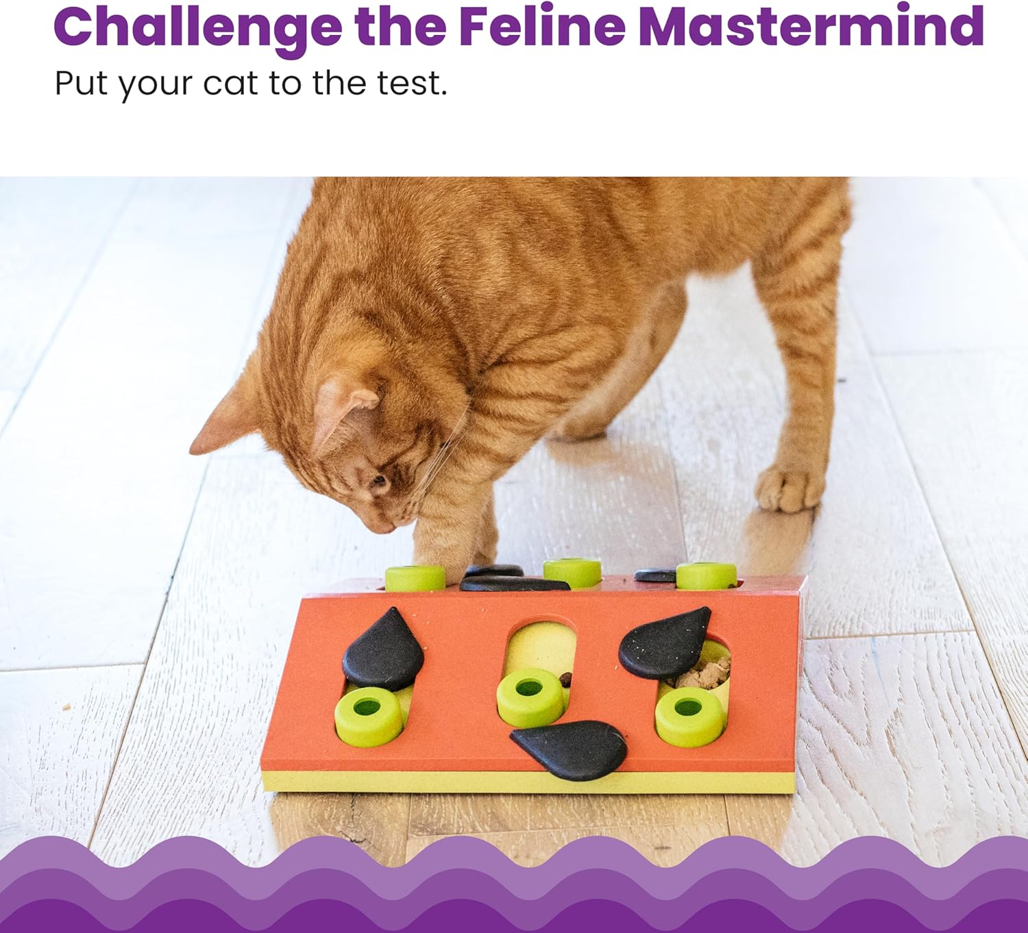 Catstages by Nina Ottosson Melon Madness Puzzle & Play – Interactive Treat Puzzle Feeder for Cats, 12 Hidden Treat Compartments Slow Feeder, Durable & Easy-Clean, 10 Inches, Pink - Happypetzone.online - Image 2