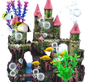 aquarium castle decoration