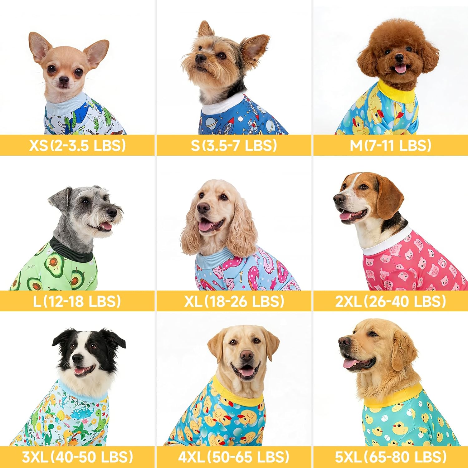 XPUDAC 4 Pack Dog Pajamas Soft Strechy Summer Doggie Clothes for Small Medium Dogs Boy Girl Dog Onesie Puppy Pjs Cat Apparel-Small - Happypetzone.online - Image 6